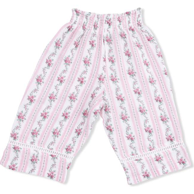 Winding Roses Stripe, Peplum Tank and Smocked Waist Pants - Mixed Apparel Set - 3