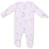 Vintage Spring Ducklings Pink, 2 Way Zipper Footie - Footie Pajamas - 2