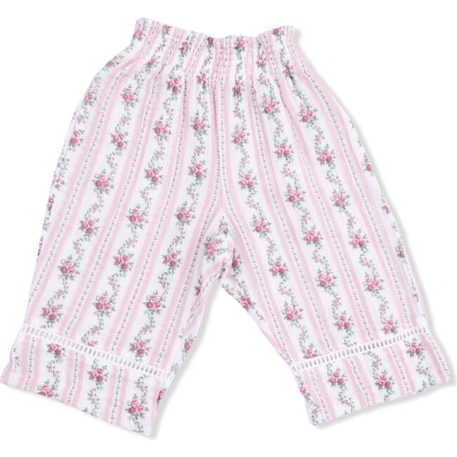 Winding Roses Stripe, Peplum Tank and Smocked Waist Pants - Mixed Apparel Set - 4