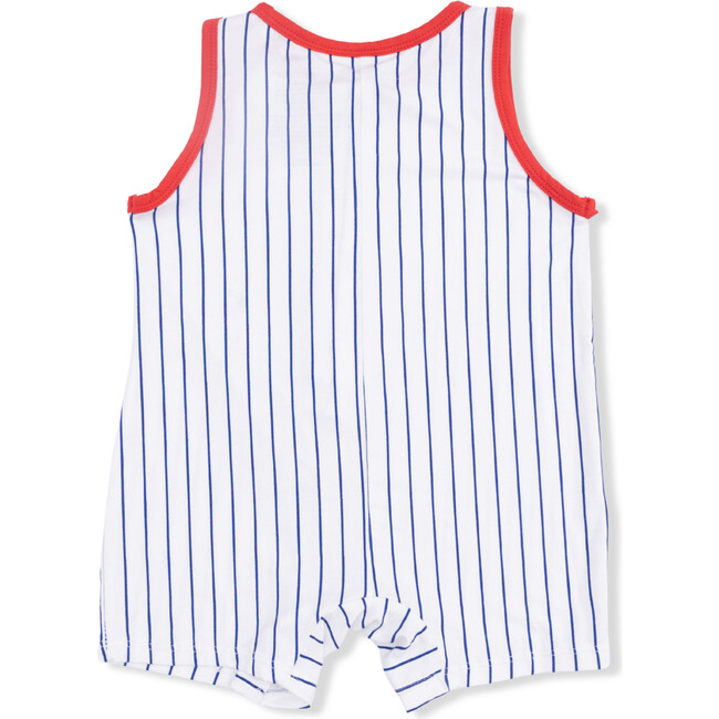 Baseball Stripe, Sleeveless Shortie Romper