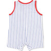 Baseball Stripe, Sleeveless Shortie Romper - Rompers - 2