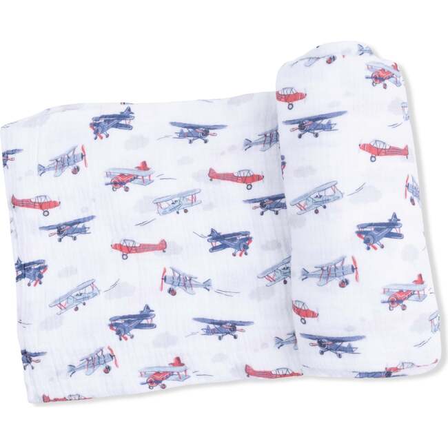 Vintage Planes, Swaddle Blanket