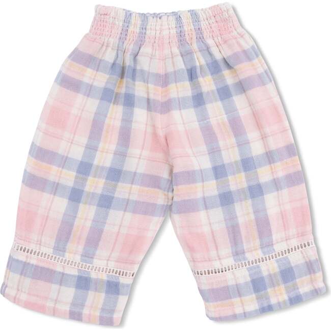 Dusty Plaid, Smocked Blouse and Pant Set - Mixed Apparel Set - 3