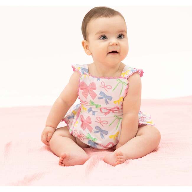 Sweet Bows, Ric Rac Ruffle Sunsuit