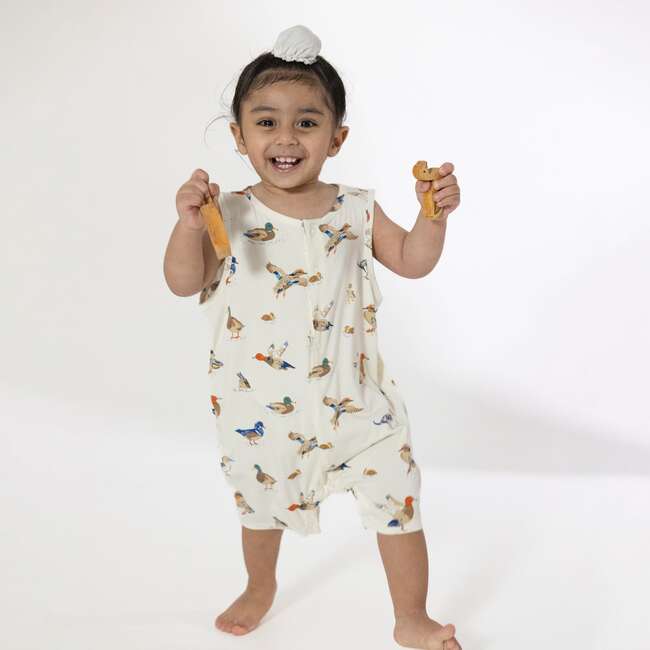 Ducks, Sleeveless Shortie Romper