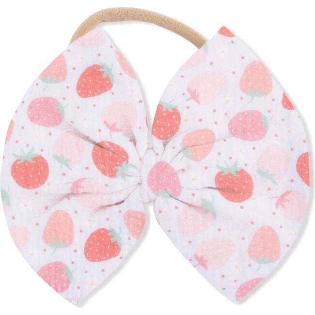 Strawberry Bliss, Jill Dress with Bloomer & Bow on Headband Set