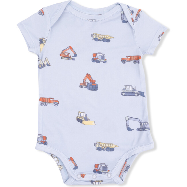 Construction Vehicles, Short Sleeve Bodysuit