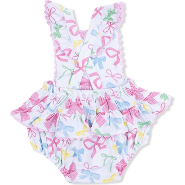 Sweet Bows, Ric Rac Ruffle Sunsuit - Rompers - 3