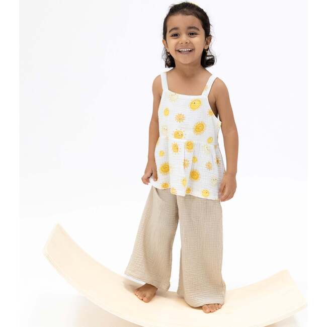 Happy Suns, Peplum Tank with Wide Leg Pant