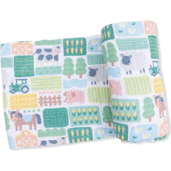 Patchwork Farm, Swaddle Blanket
