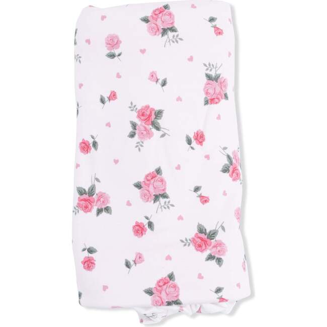 Pink Rosettes, Ruffle Blanket