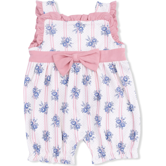 Stripe Dot Roses, Bow Playsuit