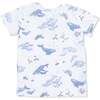 Watercolor Blue Whales, Loungewear Short Set - Mixed Apparel Set - 3