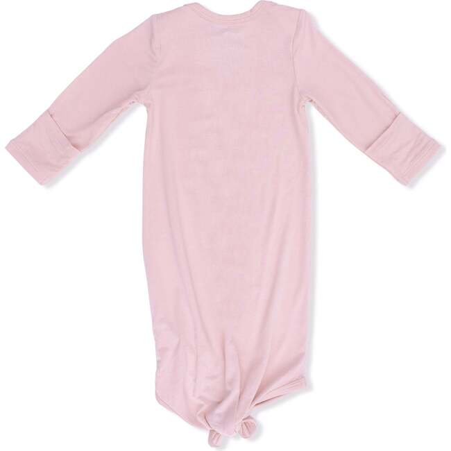 Solid Peachskin, Knotted Gown and Headband