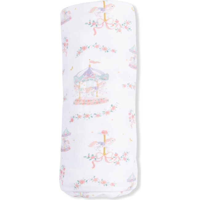 Carousel with Bows, Swaddle Blanket