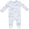 Little Whales, 2 Way Zipper Footie - Footie Pajamas - 2