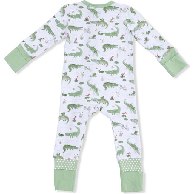Crayon Alligators, Convertible Romper & Swaddle Blanket Set