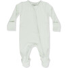 Solid Bok Choy, 2 Way Zipper Footie - Footie Pajamas - 3