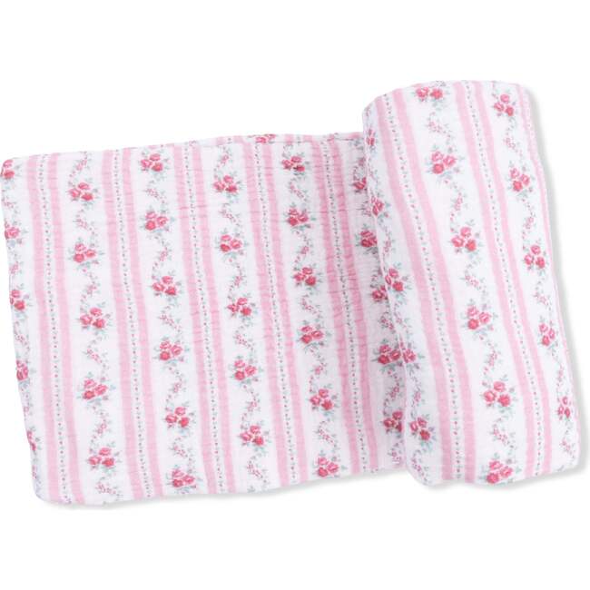 Winding Roses Stripe, Swaddle Blanket
