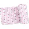 Winding Roses Stripe, Swaddle Blanket - Swaddles - 1 - thumbnail