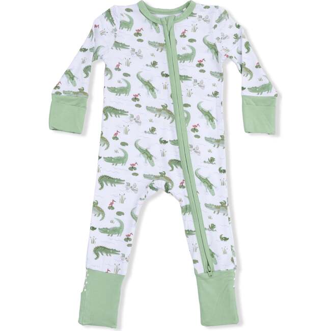 Crayon Alligators, Convertible Romper & Swaddle Blanket Set - Rompers - 3