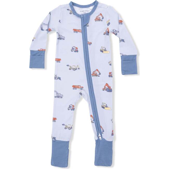 Construction Vehicles, Convertible Romper & Bandana Bib Set - Rompers - 3