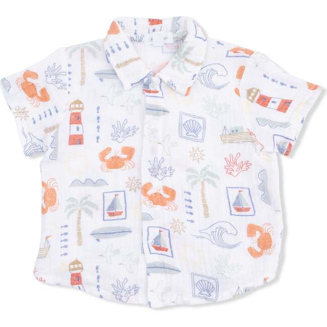 Club Mediterranean , Polo Button Up with Casual Short