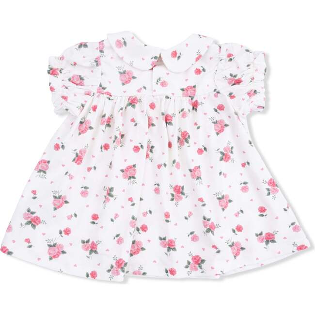 Pink Rosettes, Smocked Dress Set