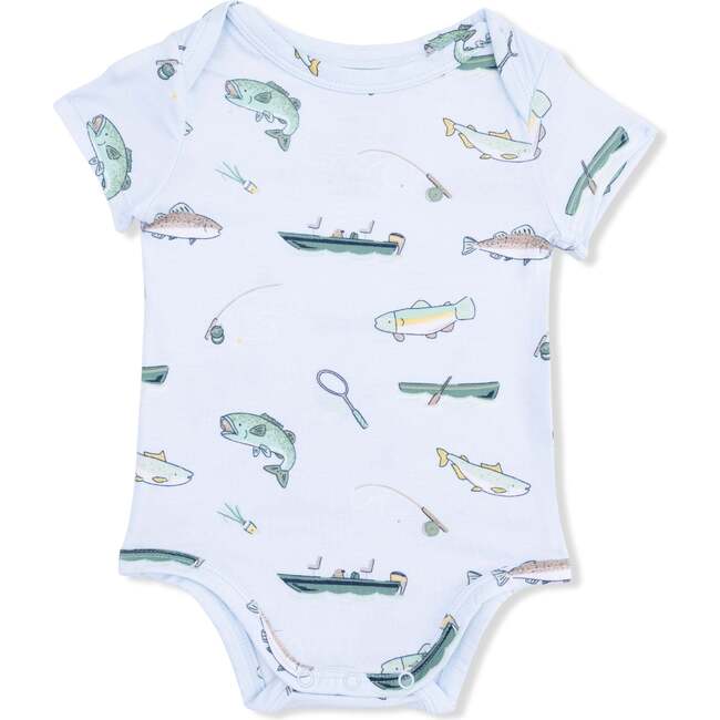 Fishing, Short Sleeve Bodysuit