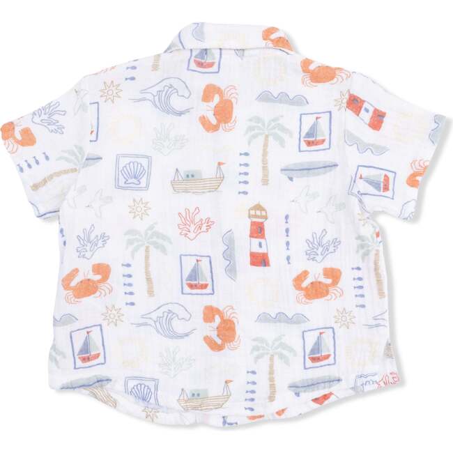 Club Mediterranean , Polo Button Up with Casual Short - Mixed Apparel Set - 3