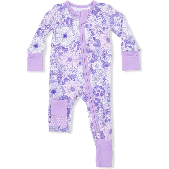 Lacy Lavender Floral, Convertible Romper