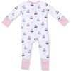 Bubbly Sailboats Pink, Convertible Romper - Rompers - 2