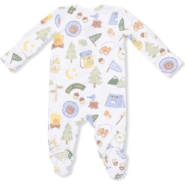 Camping Blue, 2 Way Zipper Footie