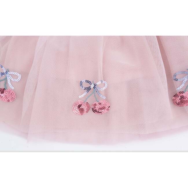 Sweet Bow Cherries, Tutu Skirt with Bike Shorts - Tutus - 3