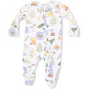 Camping Blue, 2 Way Zipper Footie - Footie Pajamas - 3