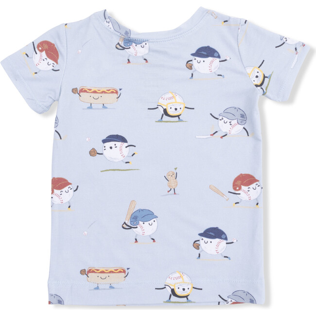 Baseballs Playing Baseball, Short Sleeve Loungewear Set - Mixed Apparel Set - 3