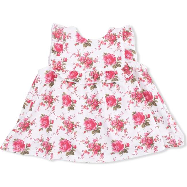 Elegant Roses, Ruffle Top and Bloomer - Mixed Apparel Set - 4