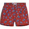 FISH SWIMSHORT, RED - Swim Trunks - 1 - thumbnail