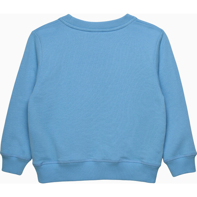 HERE COMES TROUBLE SWEATSHIRT, BLUE