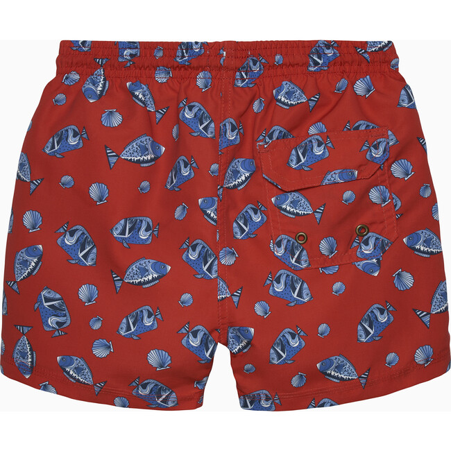 FISH SWIMSHORT, RED