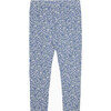 BLUE DITSY FLORAL LEGGINGS - Leggings - 1 - thumbnail
