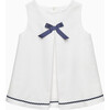 BABY MIA PIQUE DRESS , WHITE - Dresses - 1 - thumbnail