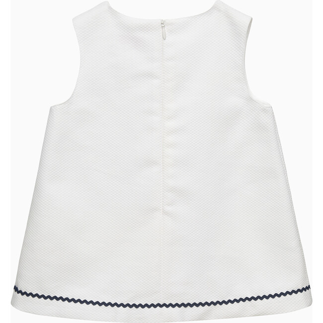 BABY MIA PIQUE DRESS , WHITE