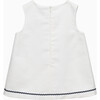 BABY MIA PIQUE DRESS , WHITE - Dresses - 2