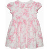 BABY KATE FLORAL LINEN DRESS, PINK - Dresses - 1 - thumbnail
