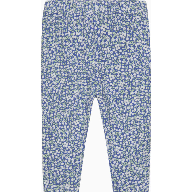 BABY BLUE DITSY FLORAL LEGGINGS