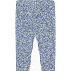 BABY BLUE DITSY FLORAL LEGGINGS - Leggings - 1 - thumbnail
