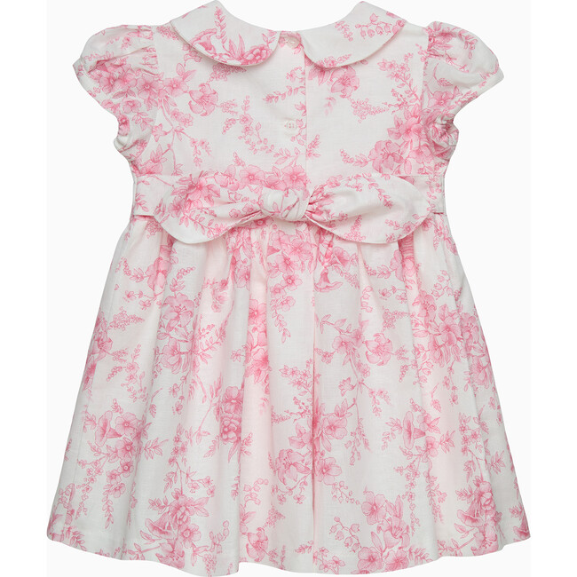 BABY KATE FLORAL LINEN DRESS, PINK