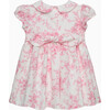 BABY KATE FLORAL LINEN DRESS, PINK - Dresses - 2
