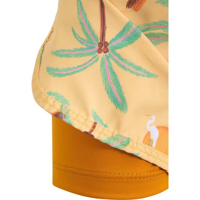 PALMERAS AMARILLO - GIRL SWIM TRUNKS